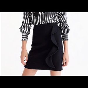 J. Crew Ruffle-front Mini Skirt